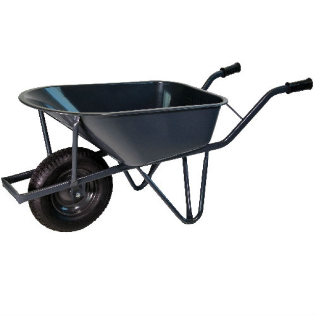 Hummer Bouwkruiwagen staal 85L ovale buis verzwaard anti-lekwiel