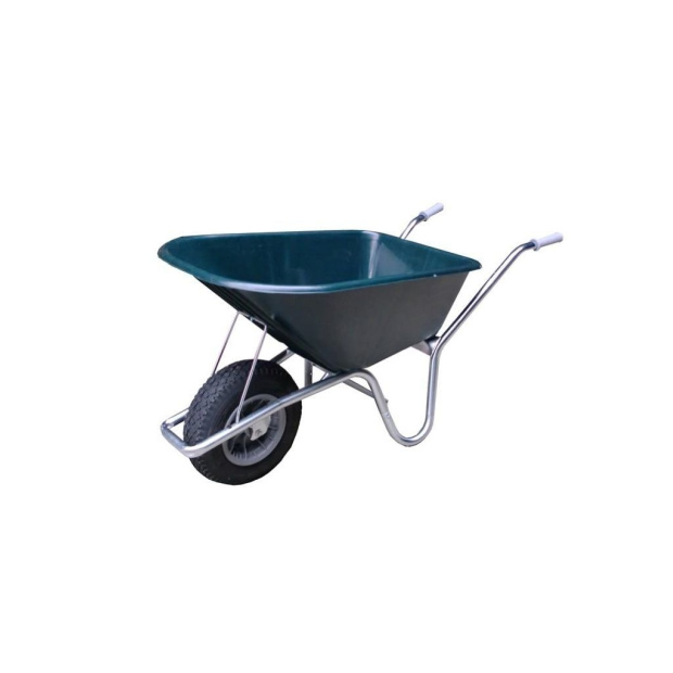 Hummer klus tuinkruiwagen 100L groen met anti-lekwiel