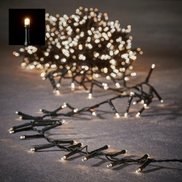 Luca Lighting snake light kerstverlichting classic wit 370led