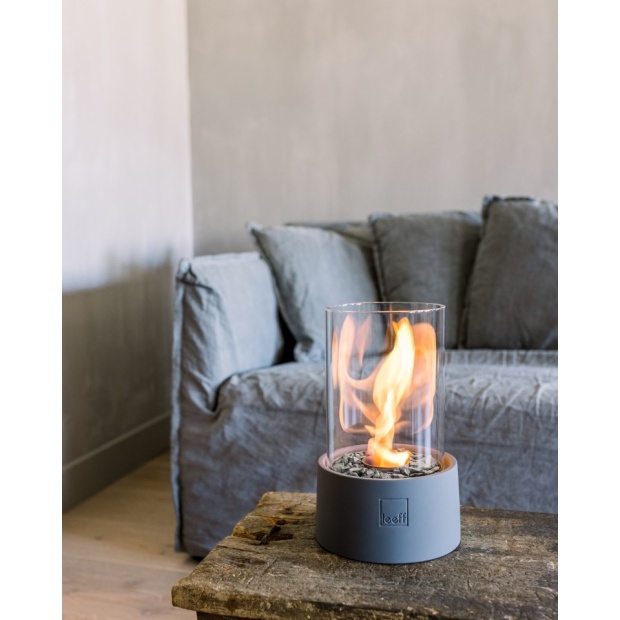 Leeff stonefire grijs sfeerhaard – tafelhaard voor binnen en buiten