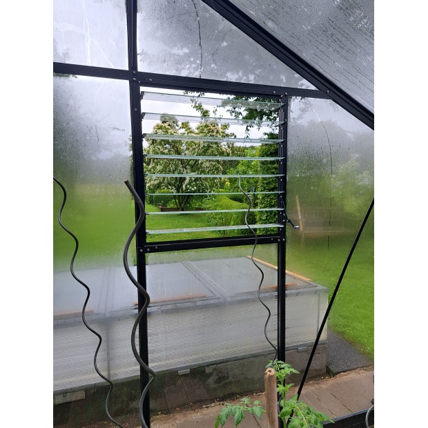 Acd louvre raam gevel zwart